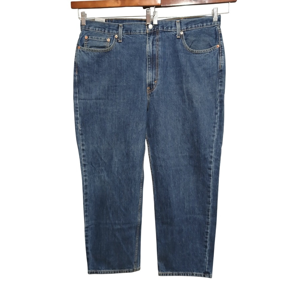 Levis 550 Relaxed Fit Tapered Leg Blue Denim Jeans Mens 42x30 Medium Wash